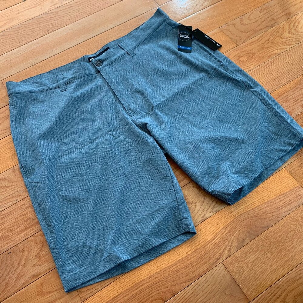 Travis Mathew Grommet Aegean Textured Golf Shorts Mens Sz 38 New With Tags